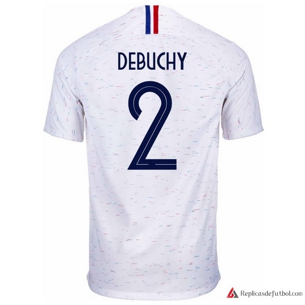 Camiseta Seleccion Francia Segunda equipación Debuchy 2018 Blanco
